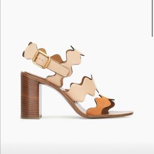 Chloe Lauren Wave Strap Sandals